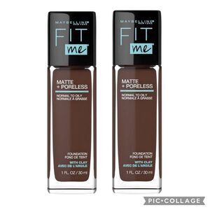 Lot of 2 380 Espresso Maybelline Fit Me Matte Foundation
